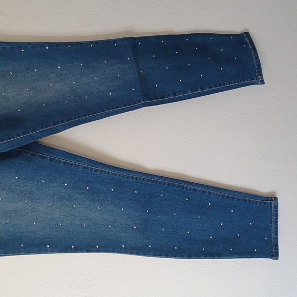 Sofia Jeans Women's Rosa Curvy High Rise Destructed Skinny Ankle Jeans bling - Picture 4 of 11